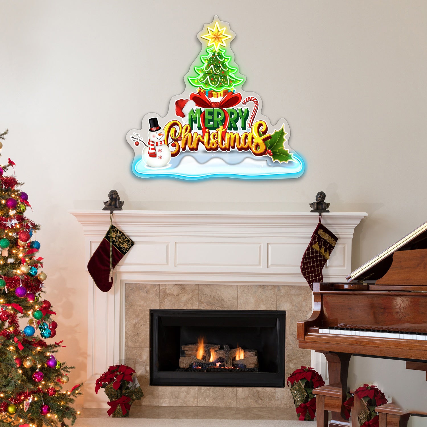 Merry Christmas Acrylic Led Neon Sign | Shineneon
