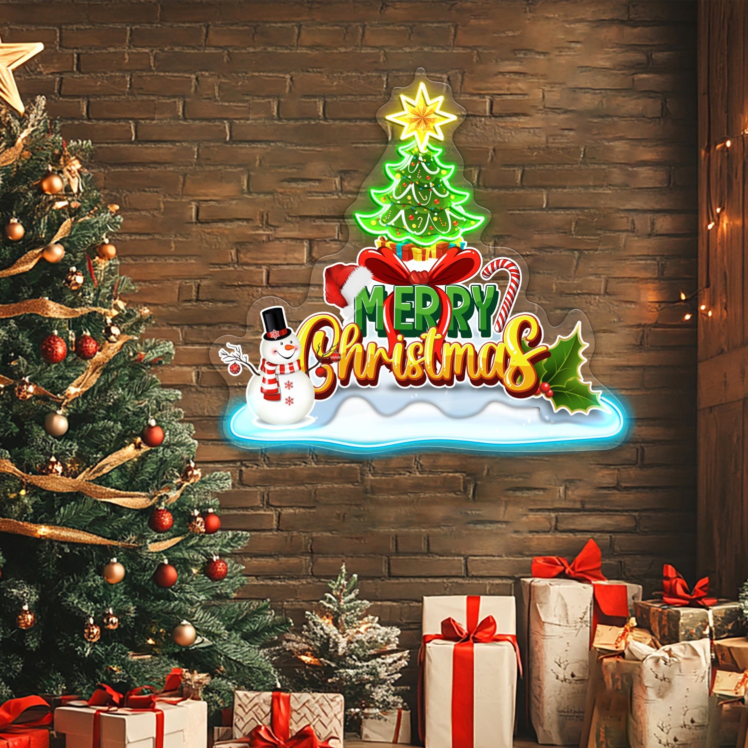 Merry Christmas Acrylic Led Neon Sign | Shineneon