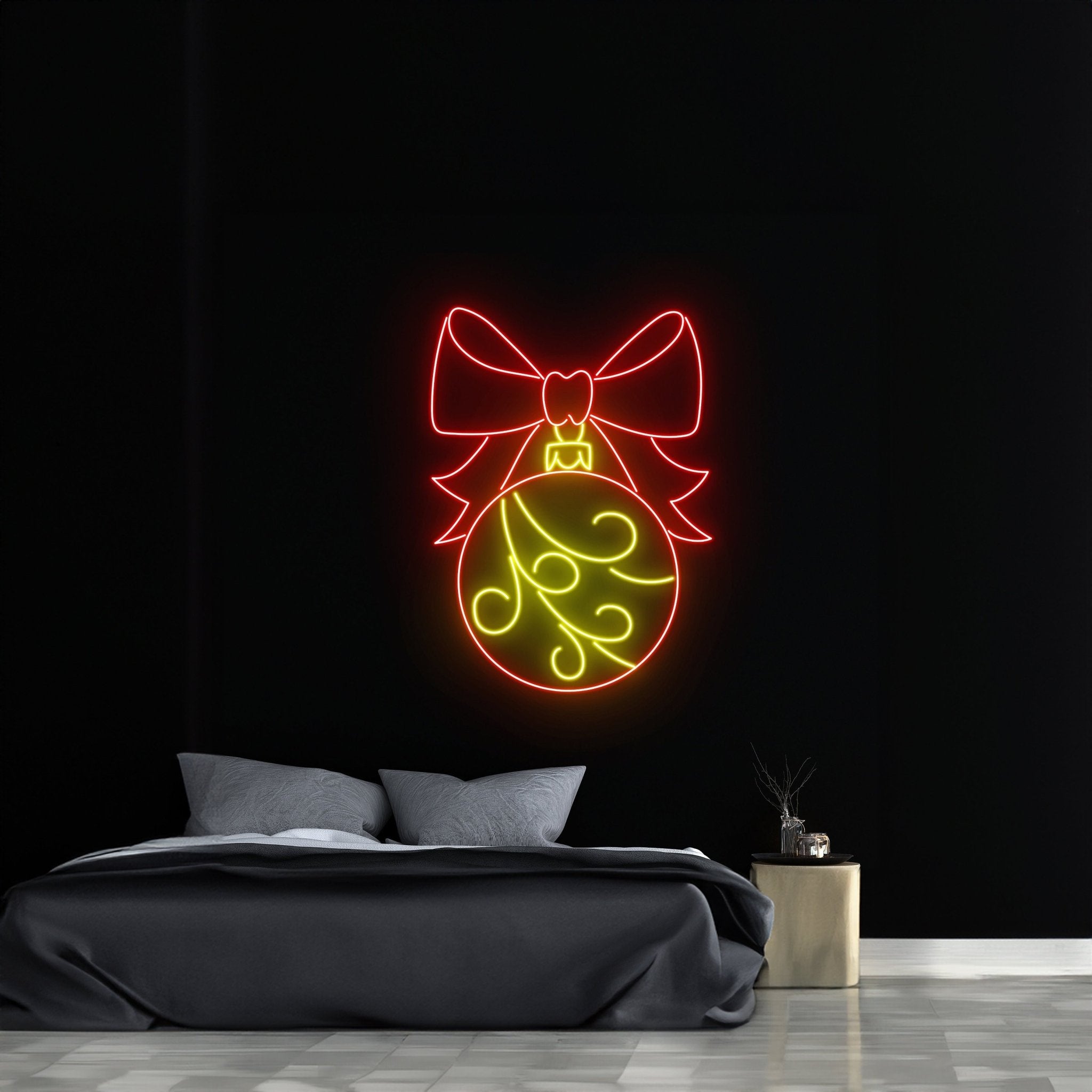 Merry Christmas Bauble Neon Sign Wall Art Decor - Shineneon
