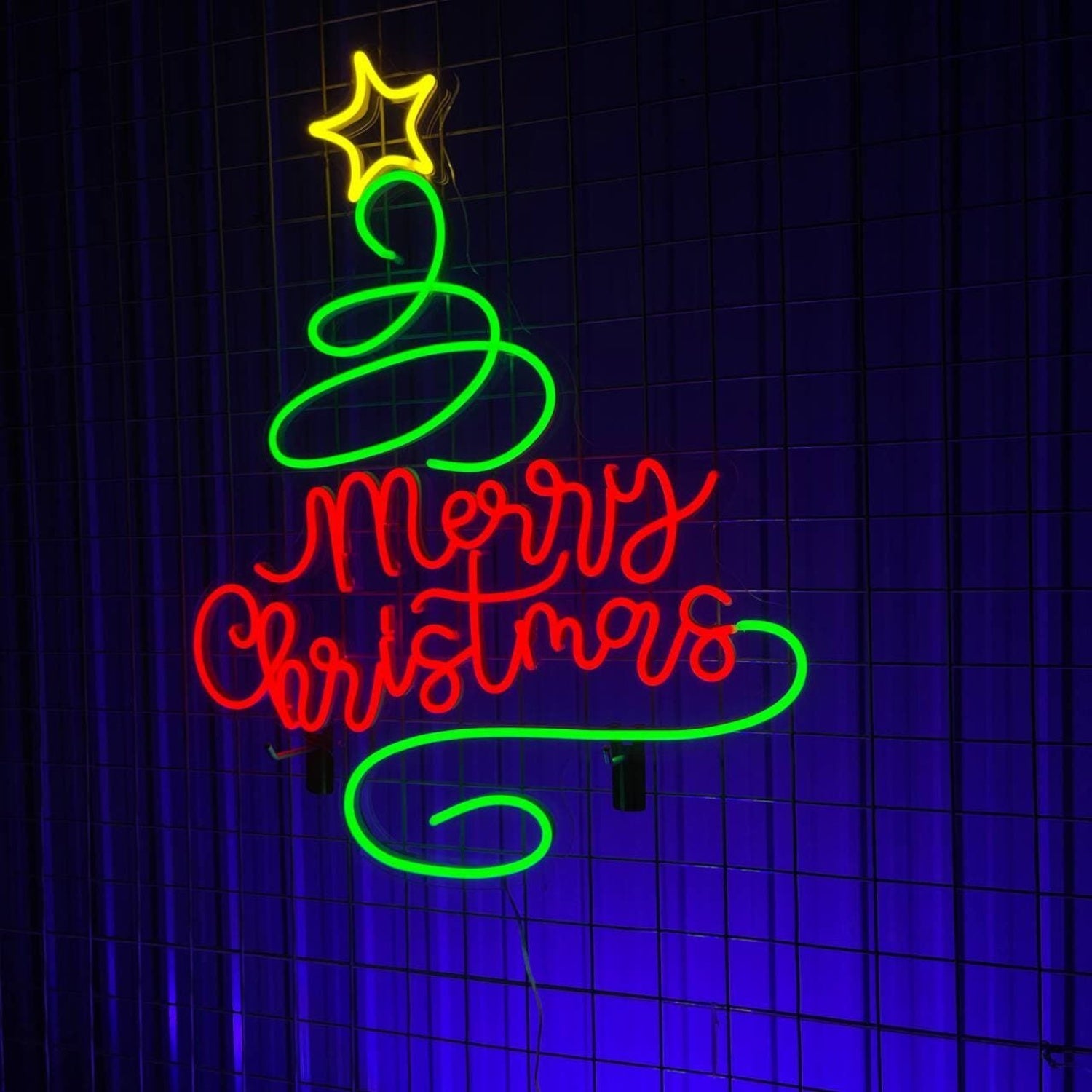 Merry Christmas Led Neon Sign Christmas Tree Neon Light | Shineneon