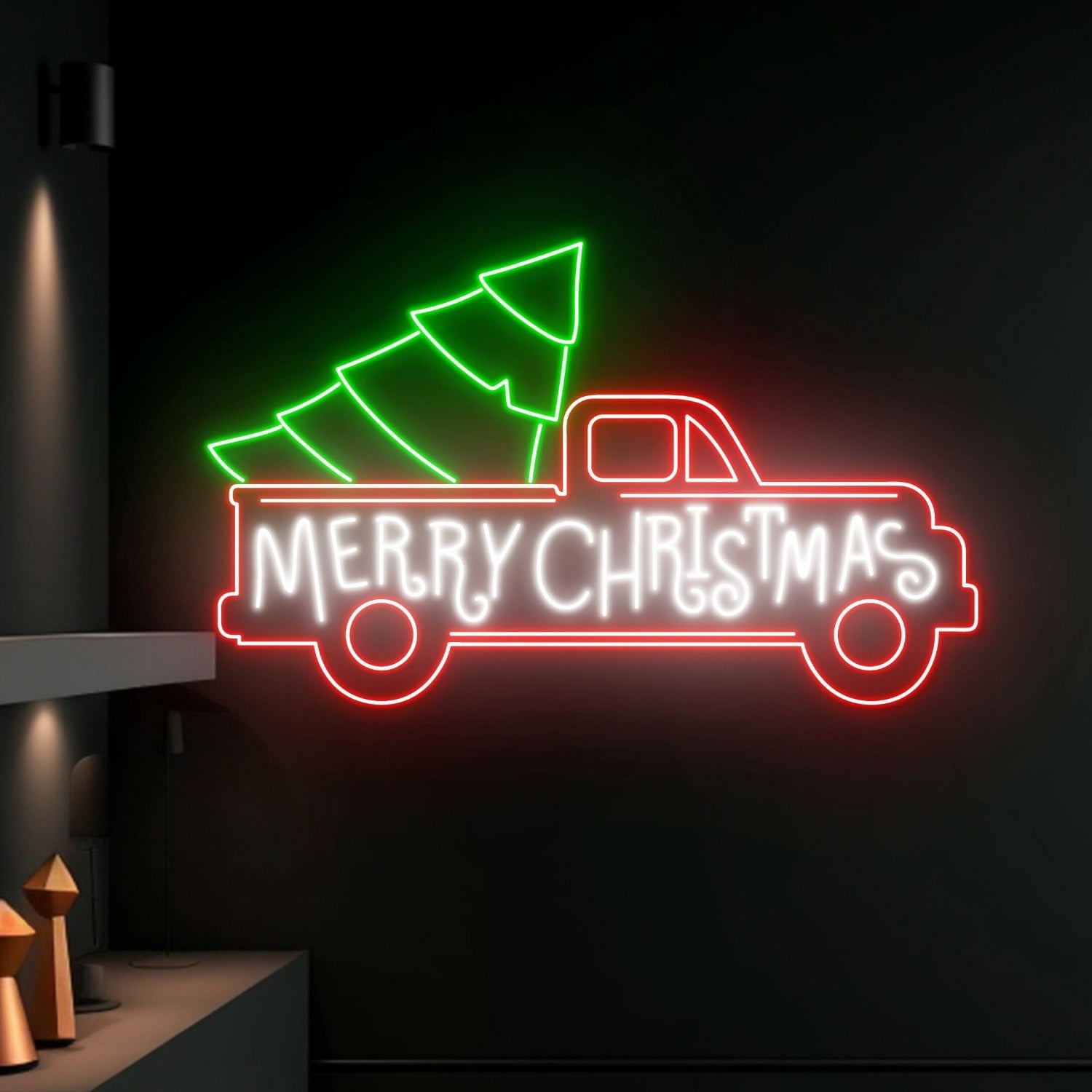 Merry Christmas Led Neon Sign Christmas Wall Decor | Shineneon