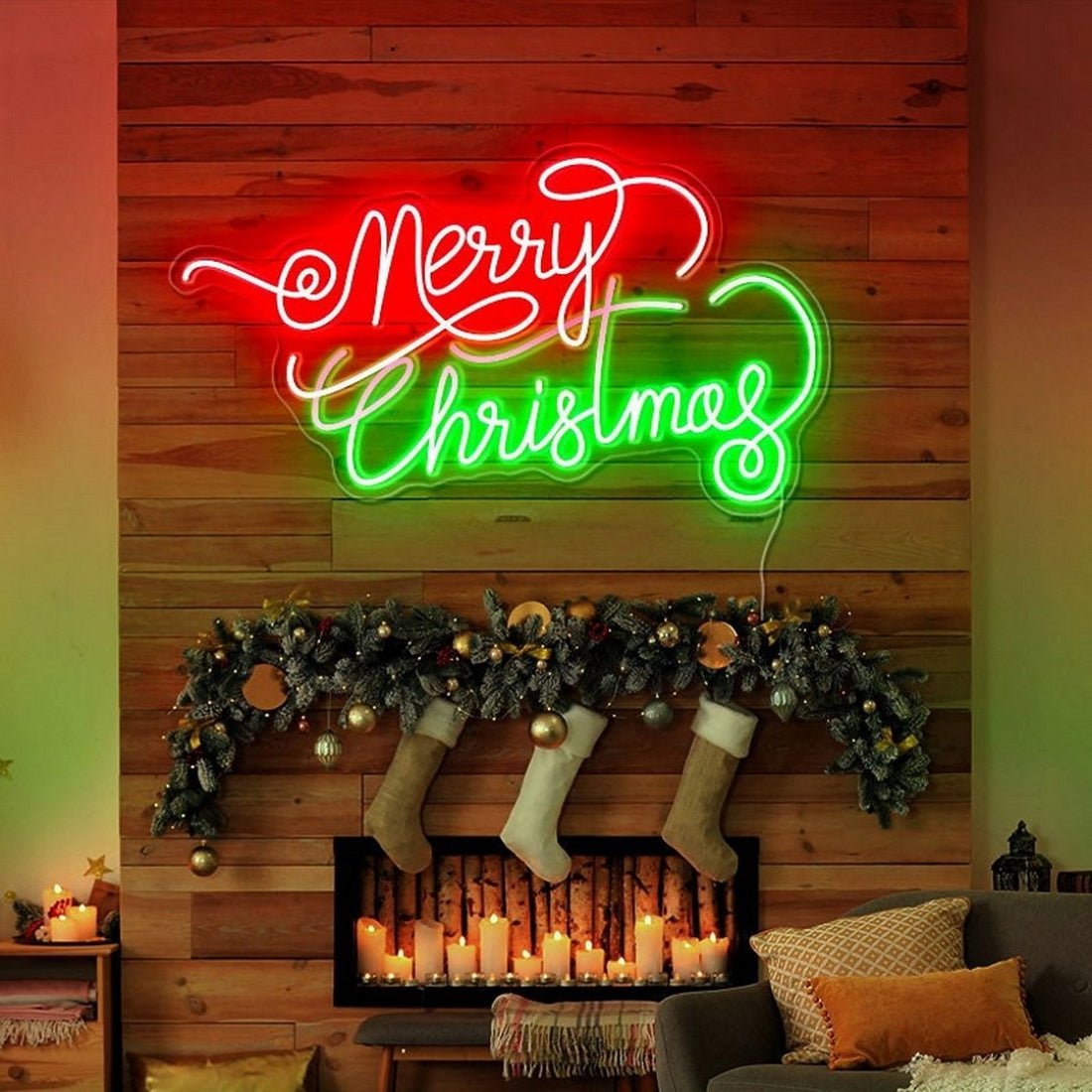 Merry Christmas Led Sign Business Neon Sign Wall Art - Shineneon