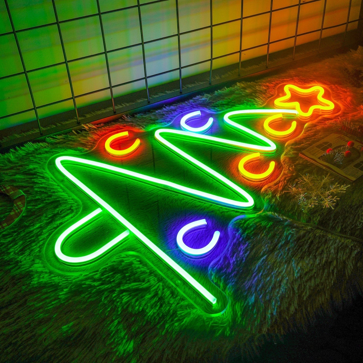 Merry Christmas Tree Xmas Neon Sign Led Sign For Christmas Eve | Shineneon