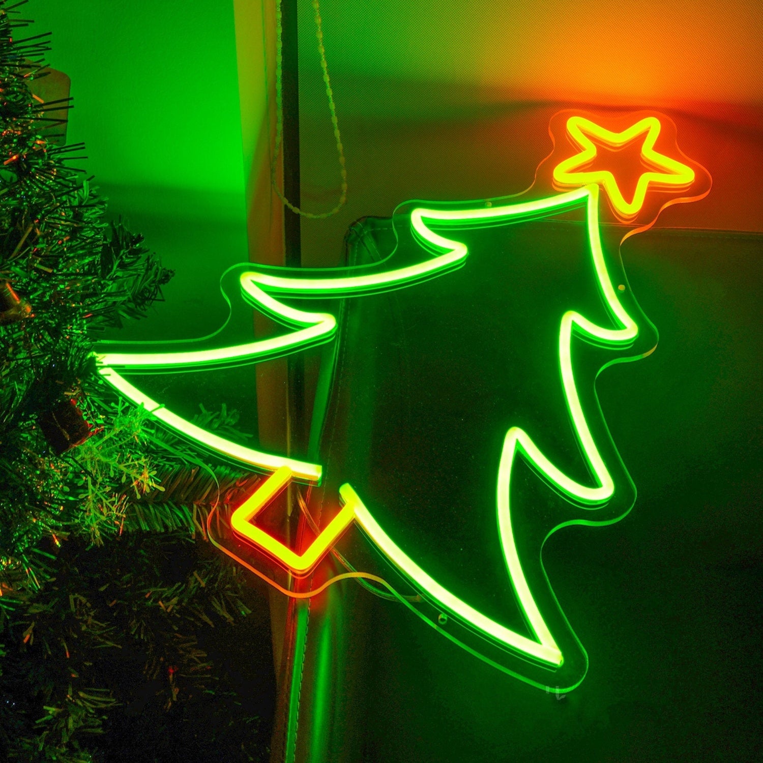 Merry Christmas Tree Xmas Neon Sign Led Sign For Christmas Eve | Shineneon