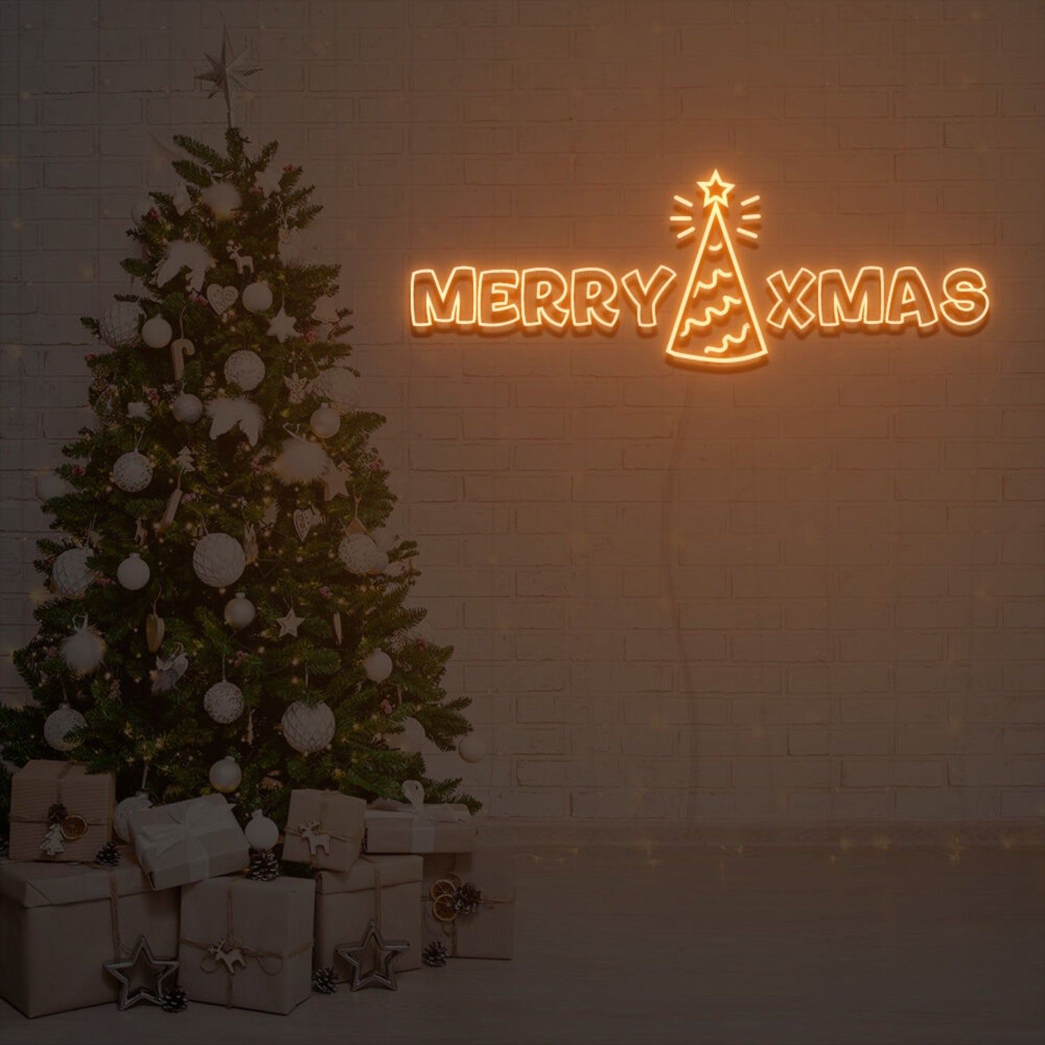 Merry Xmas Neon Sign Fashion Neon Sign For Home Party | Shineneon