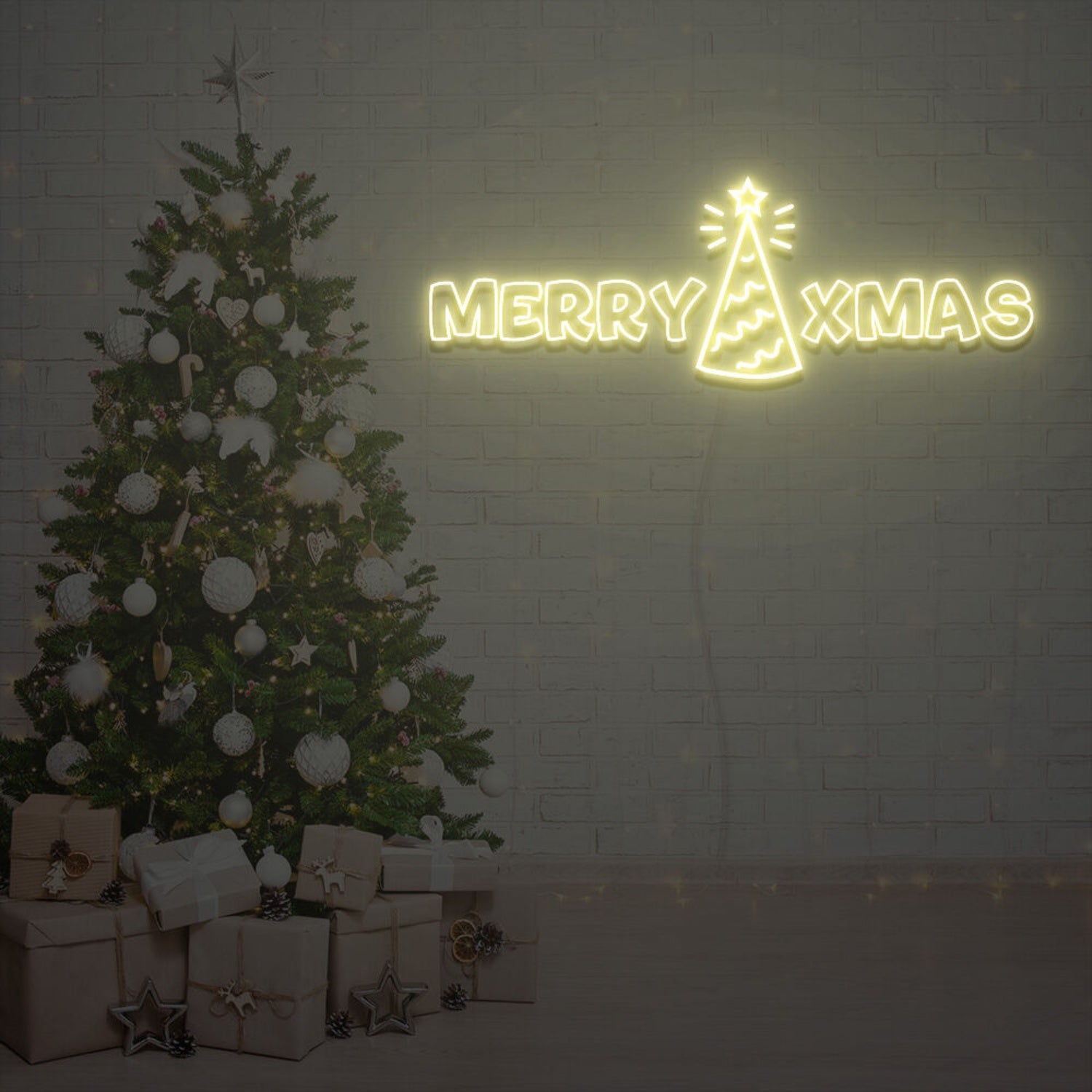 Merry Xmas Neon Sign Fashion Neon Sign For Home Party | Shineneon