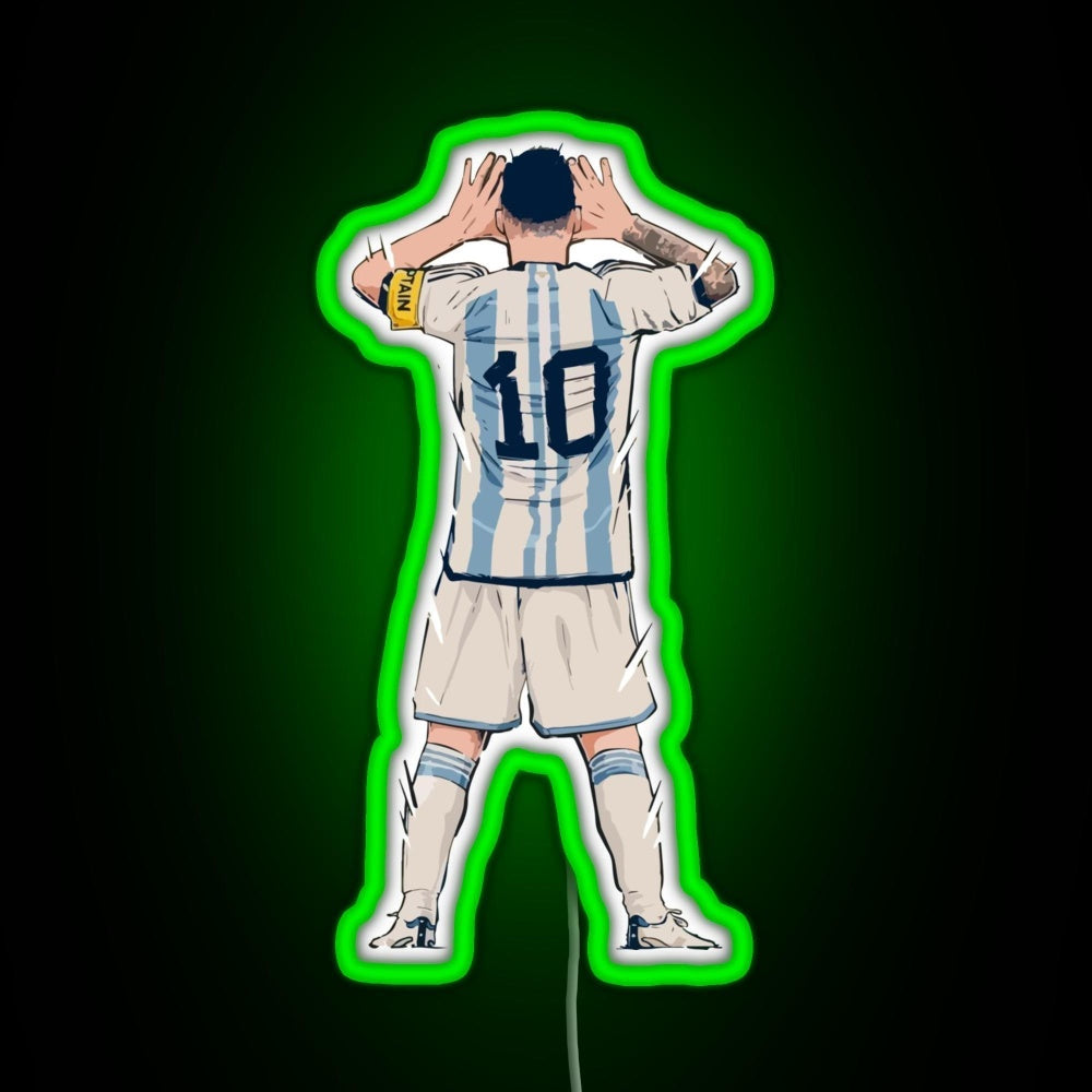 Messi Vs Netherlands World Cup Qatar 2022 Rgb Neon Sign