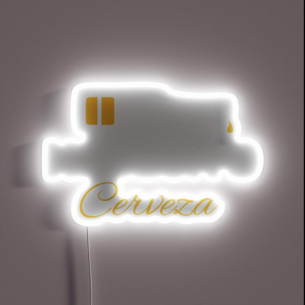 Mexican Beer Necesito Cerveza Funny Rgb Led Neon Sign
