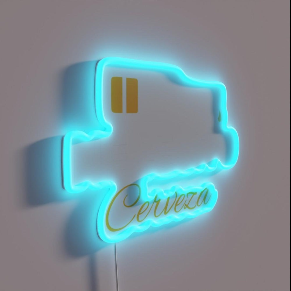 Mexican Beer Necesito Cerveza Funny Rgb Led Neon Sign
