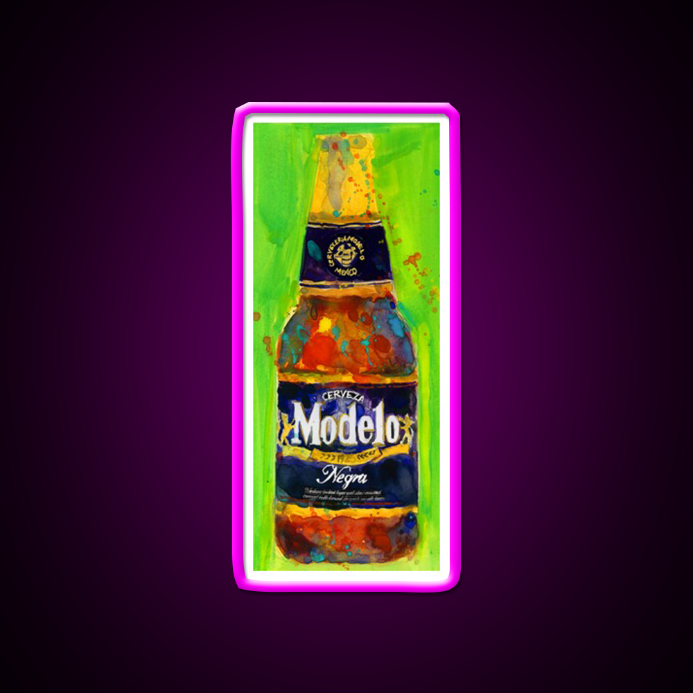 Mexican Bottle Beer Bar Decor Led Neon Sign Rgb Color - Neon sign mounted on wall in room
