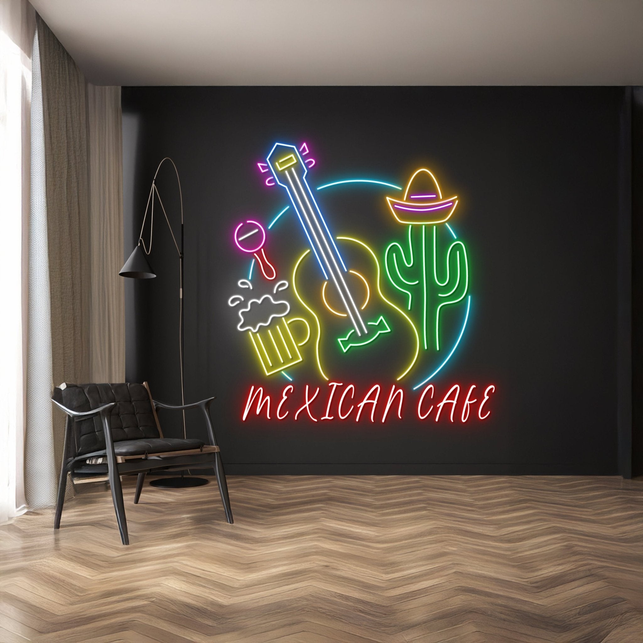 Mexican Cafe Neon Signs Bar Club Wall Art Decor - Shineneon