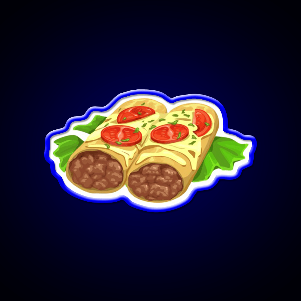 Mexican Enchiladas Fast Food Led Neon Sign For Burger Place Rgb Color - Shineneon