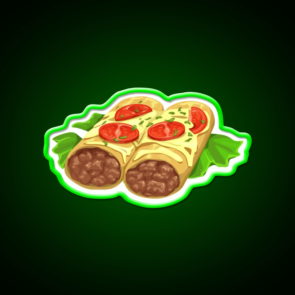 Mexican Enchiladas Fast Food Led Neon Sign For Burger Place Rgb Color - Shineneon