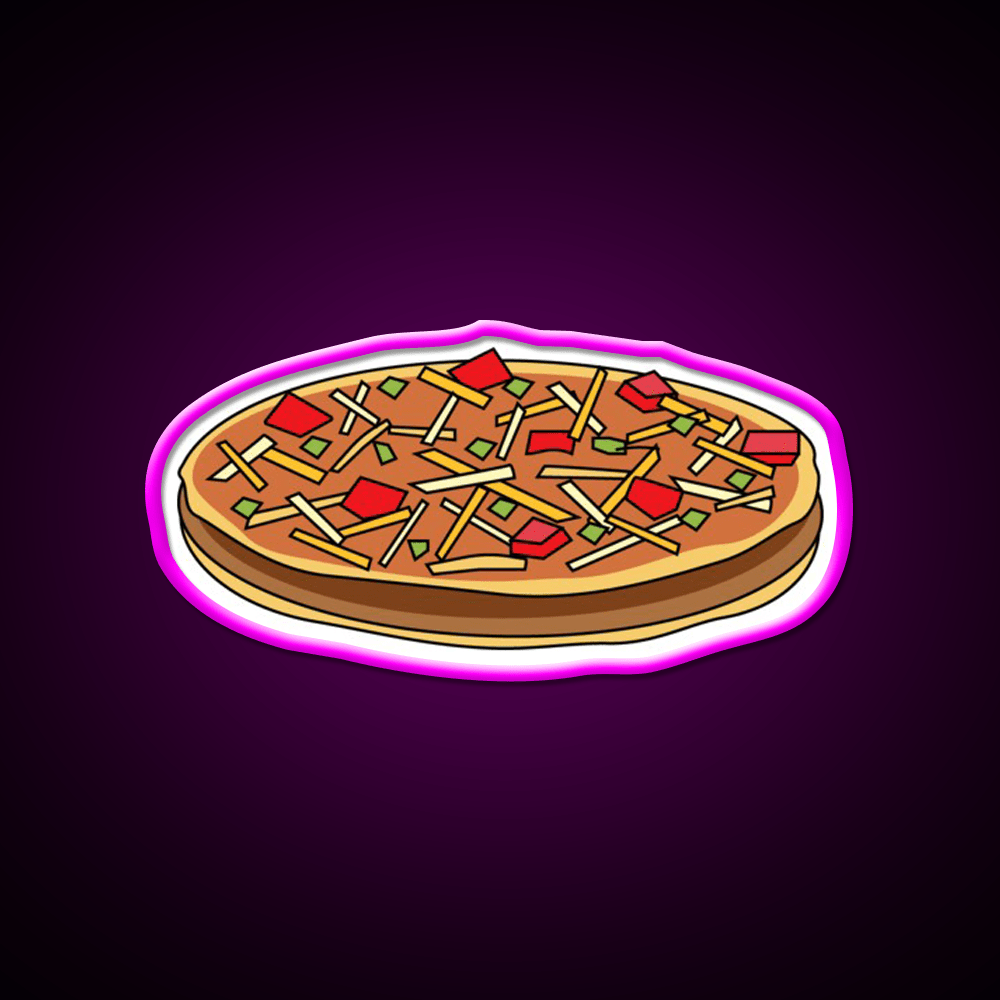 Mexican Pizza Fast Food Led Neon Sign For Burger Place Rgb Color - Shineneon