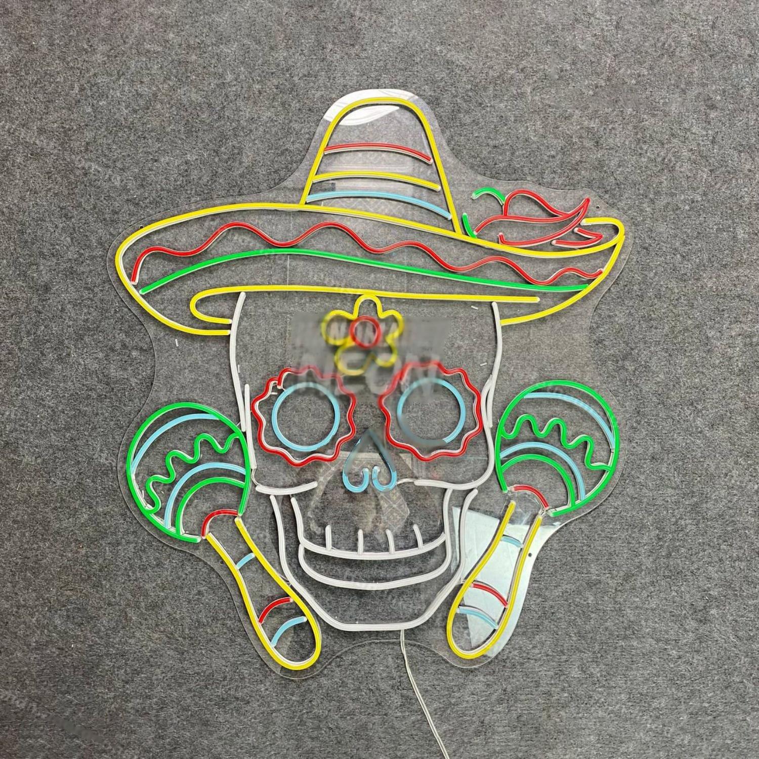 Mexican Skull Led Neon Sign Led Decor | Shineneon