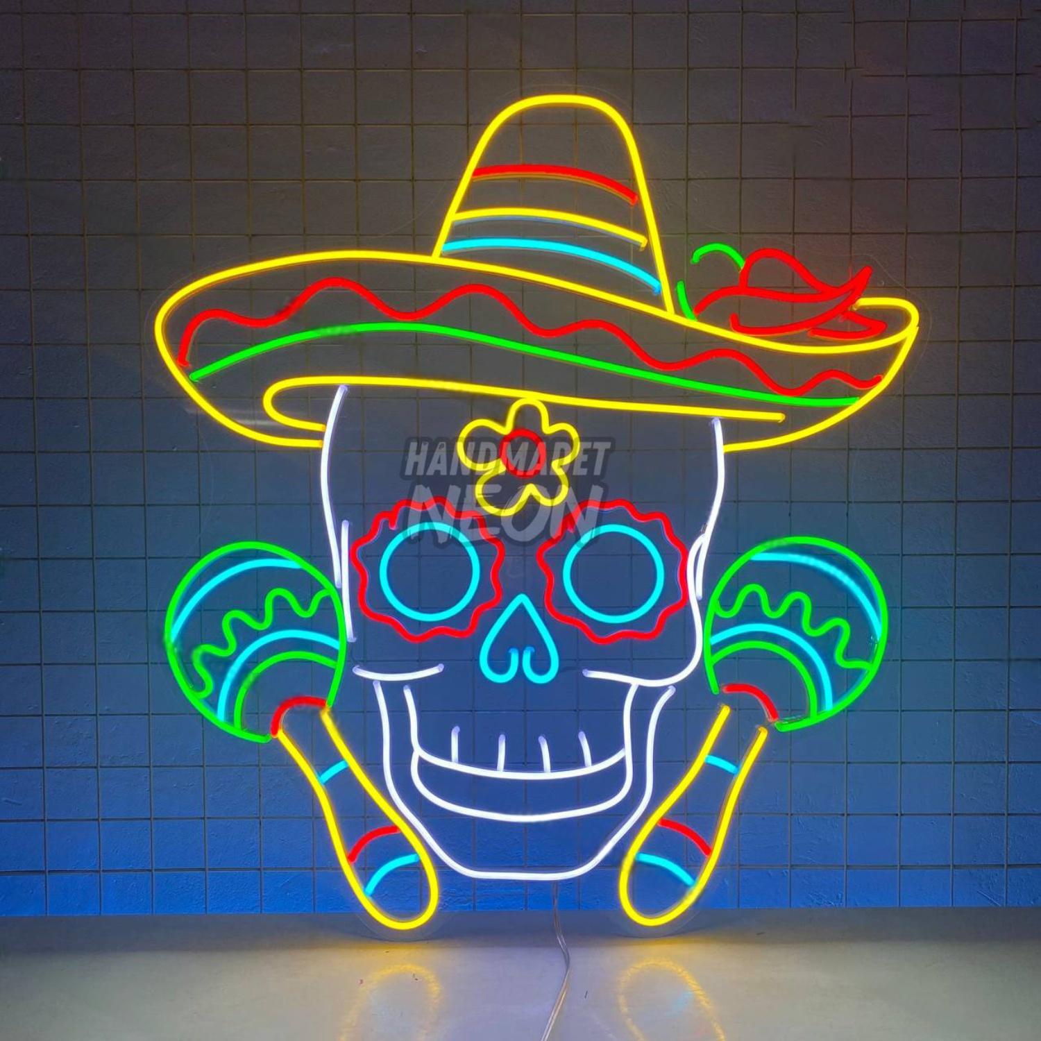 Mexican Skull Led Neon Sign Led Decor | Shineneon