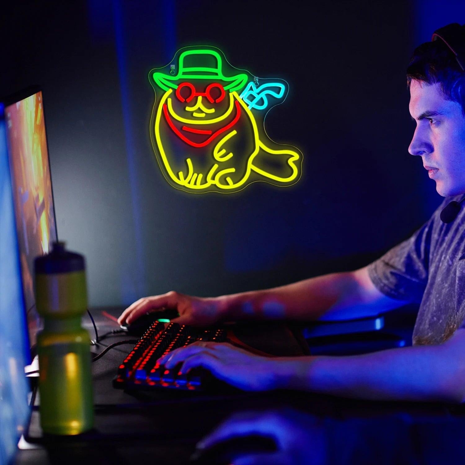 Mexican-Style Multicolor Skull Cactus Led Neon Sign For Cafe Restaurant Decor | Shineneon