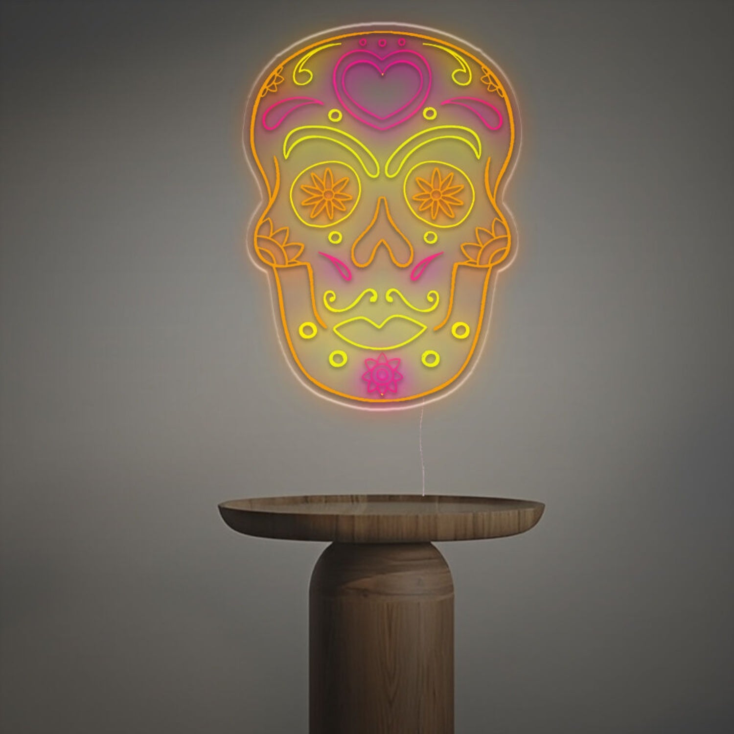 Mexican Sugar Skull Led Neon Sign | Shineneon