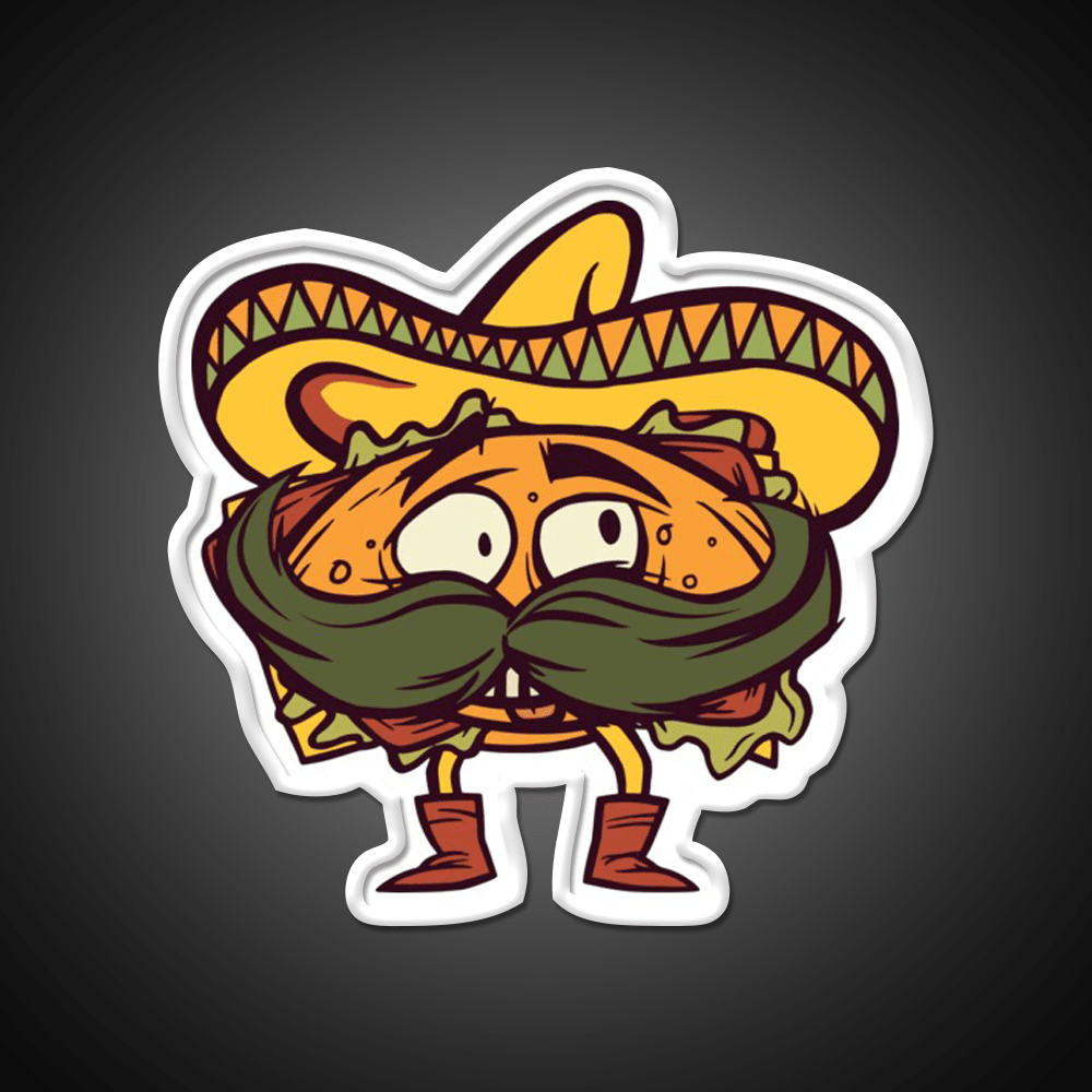 Mexican Taco Led Neon Sign Mexican Food Sign Kitchen Sign Rgb Color - Shineneon
