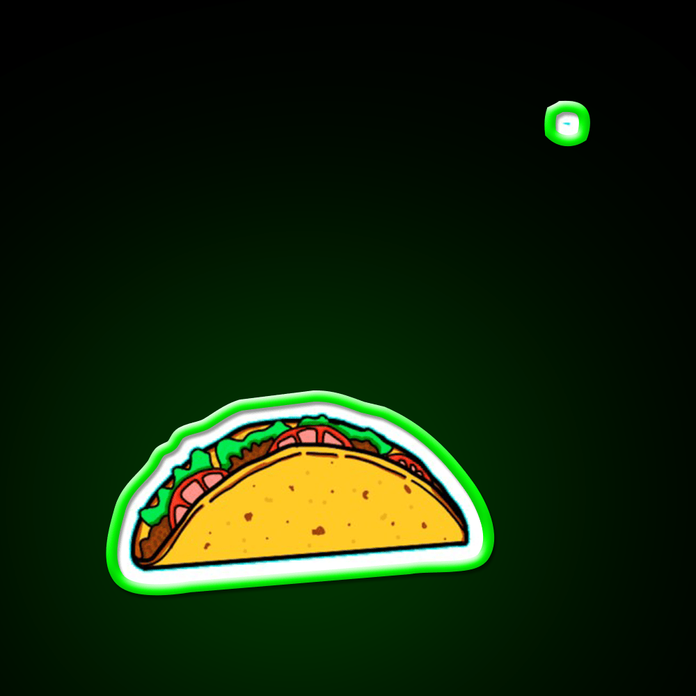 Mexican Taco Led Neon Sign Mexican Food Sign Rgb Color - Shineneon