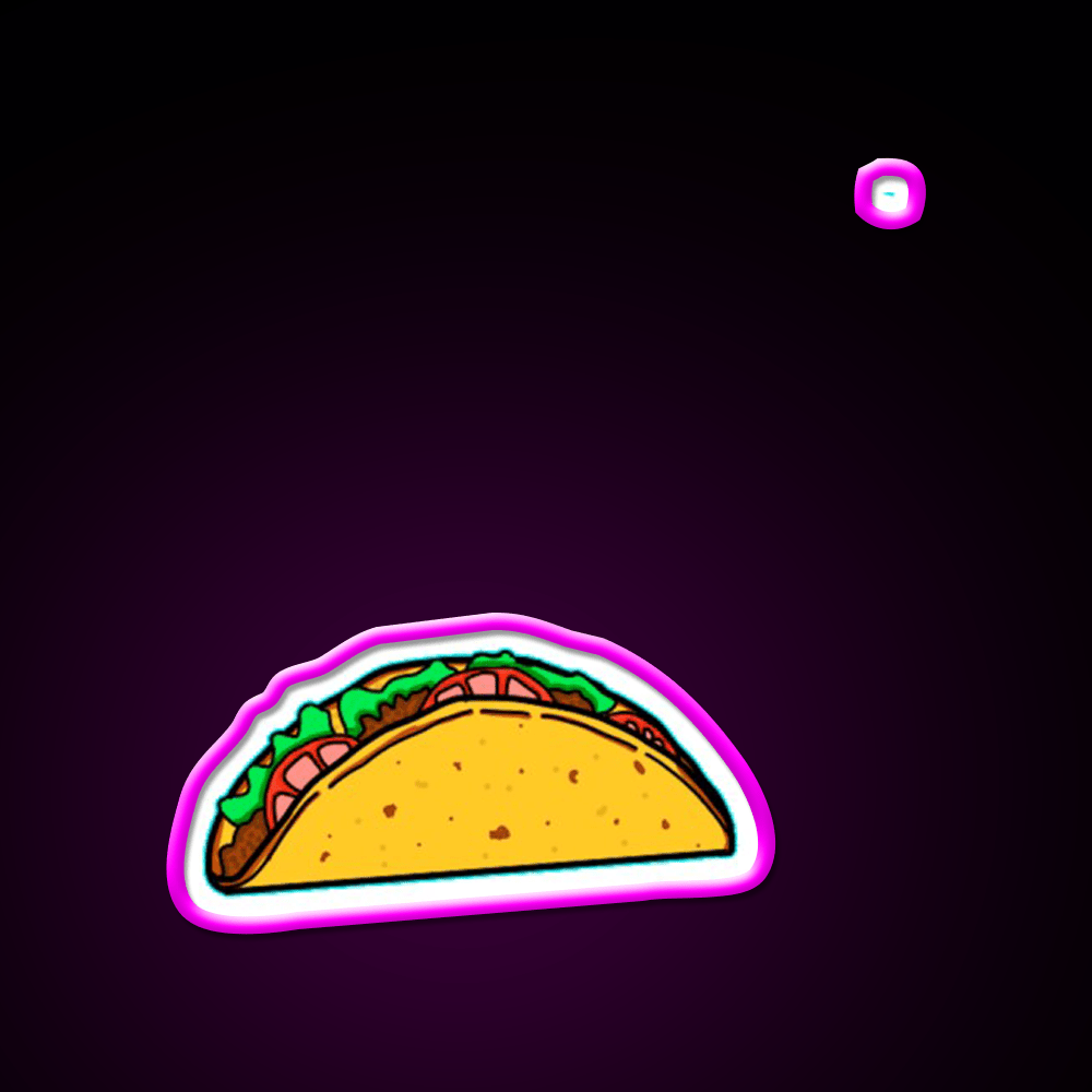 Mexican Taco Led Neon Sign Mexican Food Sign Rgb Color - Shineneon