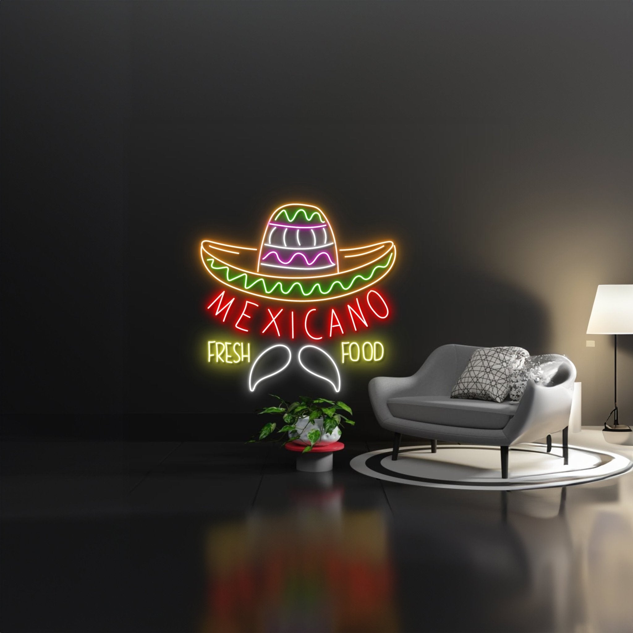 Mexicano Fresh Food Led Sign - Shineneon