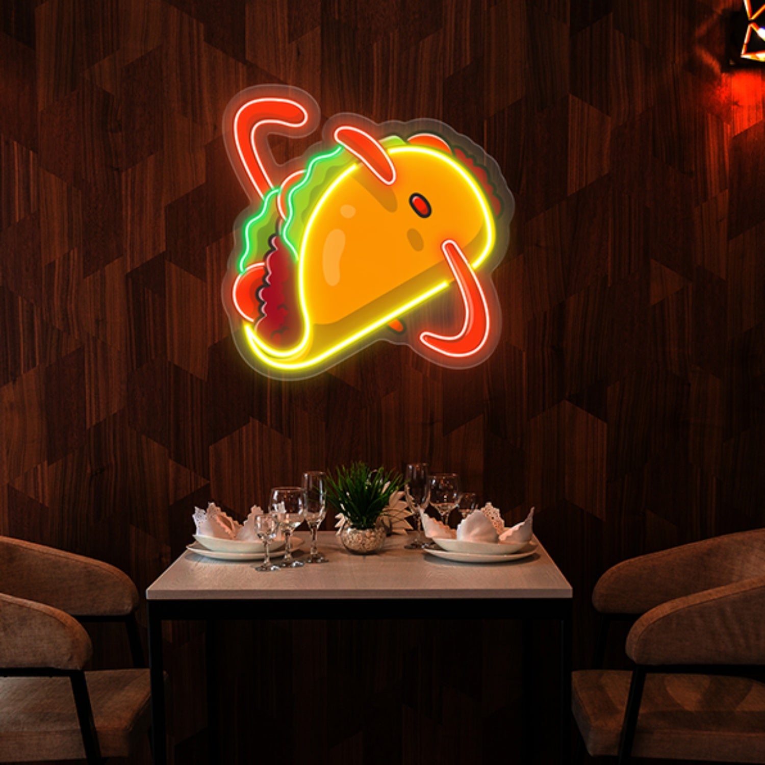 Mexico Taco Restaurant Artwork Led Neon Sign Wall Art Decor Light | Shineneon
