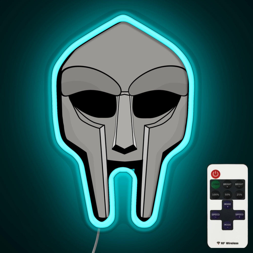 Mf Doom Mask Led Neon Sign Wall Art Acrylic Neon Light