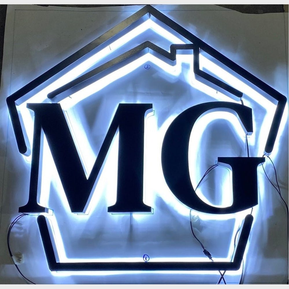 Mg Logo 3D Backlit Channel Letters Led Light Sign - Shineneon