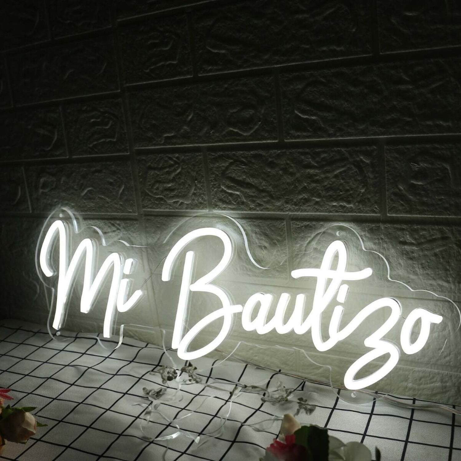 Mi Bautizo White Led Neon Sign - Shineneon