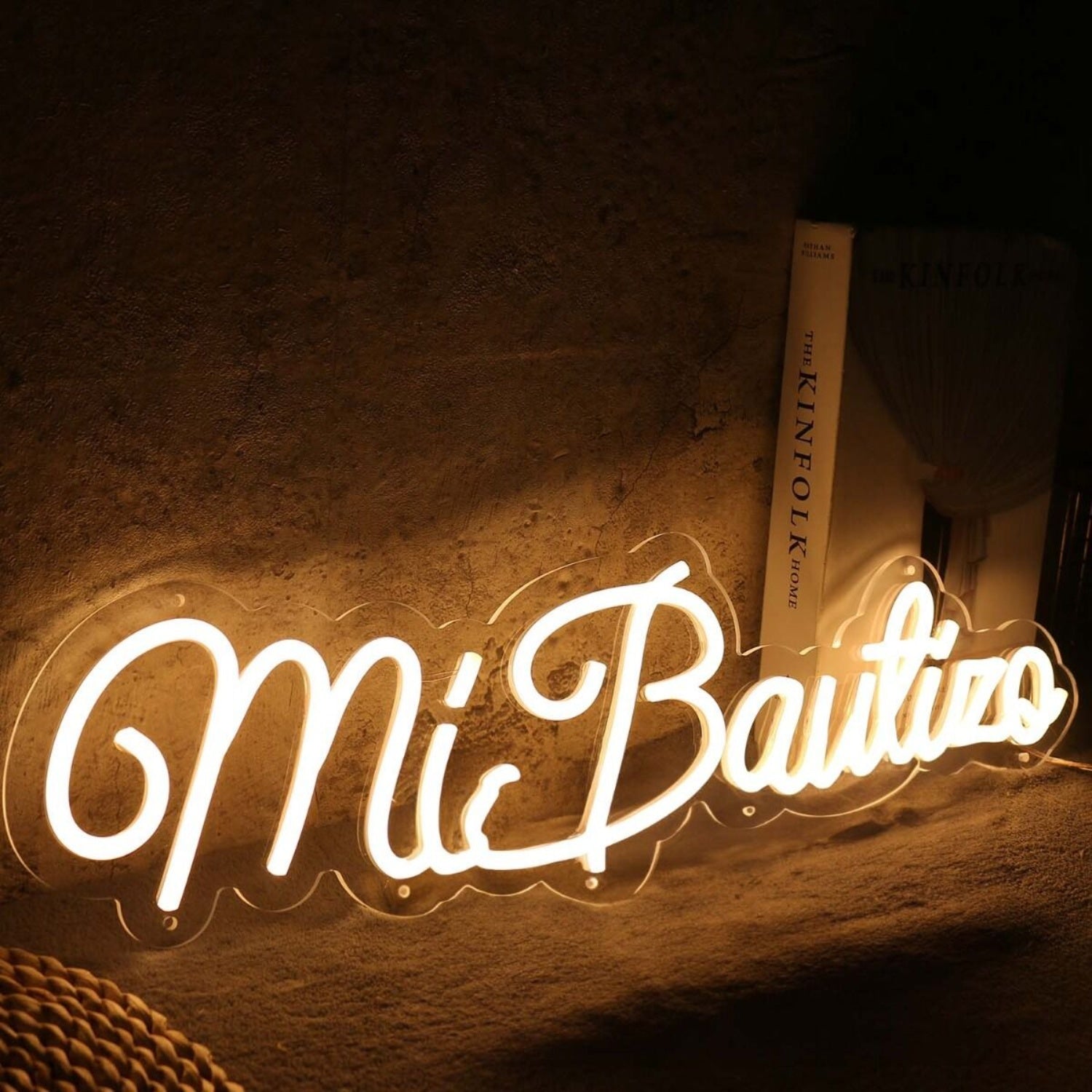 Mi Bautizqo Yellow Led Neon Sign - Shineneon