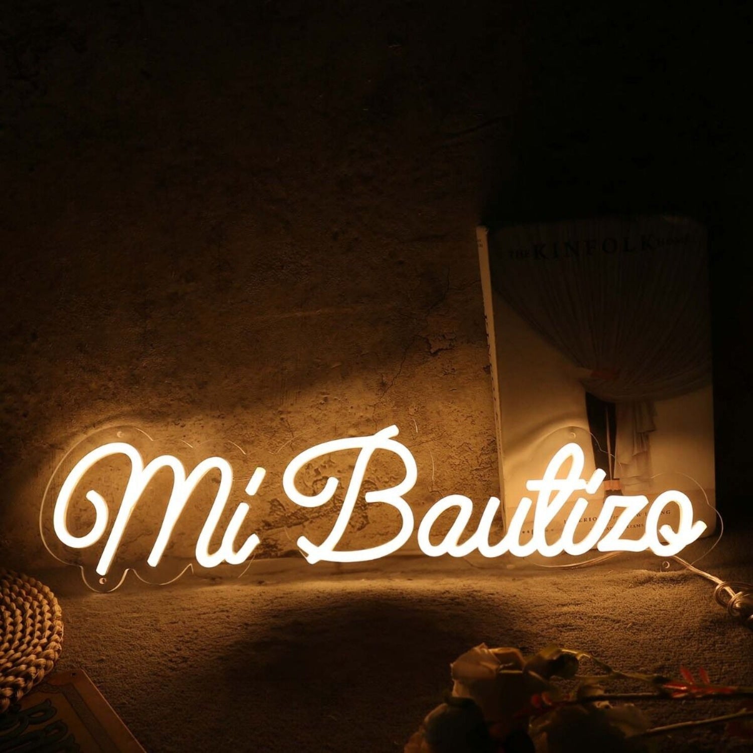 Mi Bautizqo Yellow Led Neon Sign - Shineneon