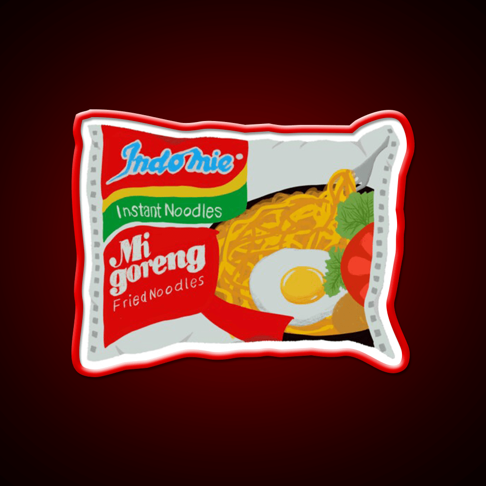 Mi Goreng Instant Ramen Noodles Snack Food Led Neon Sign Rgb Color - Shineneon