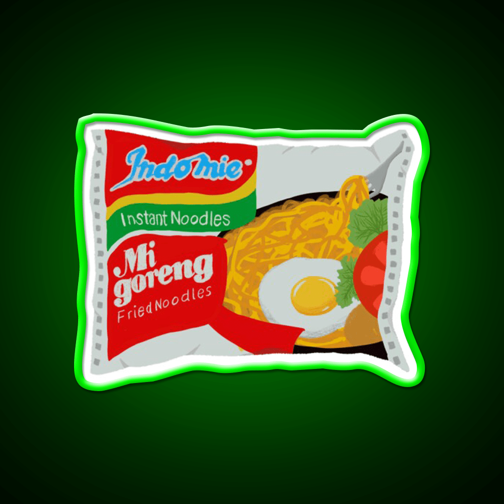 Mi Goreng Instant Ramen Noodles Snack Food Led Neon Sign Rgb Color - Shineneon