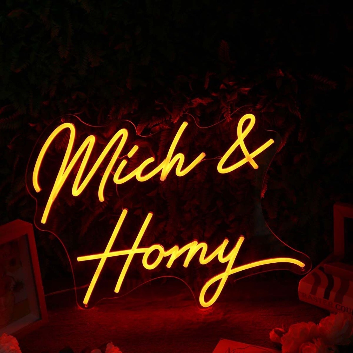 Mich And Horny Orange Led Neon Sign - Shineneon