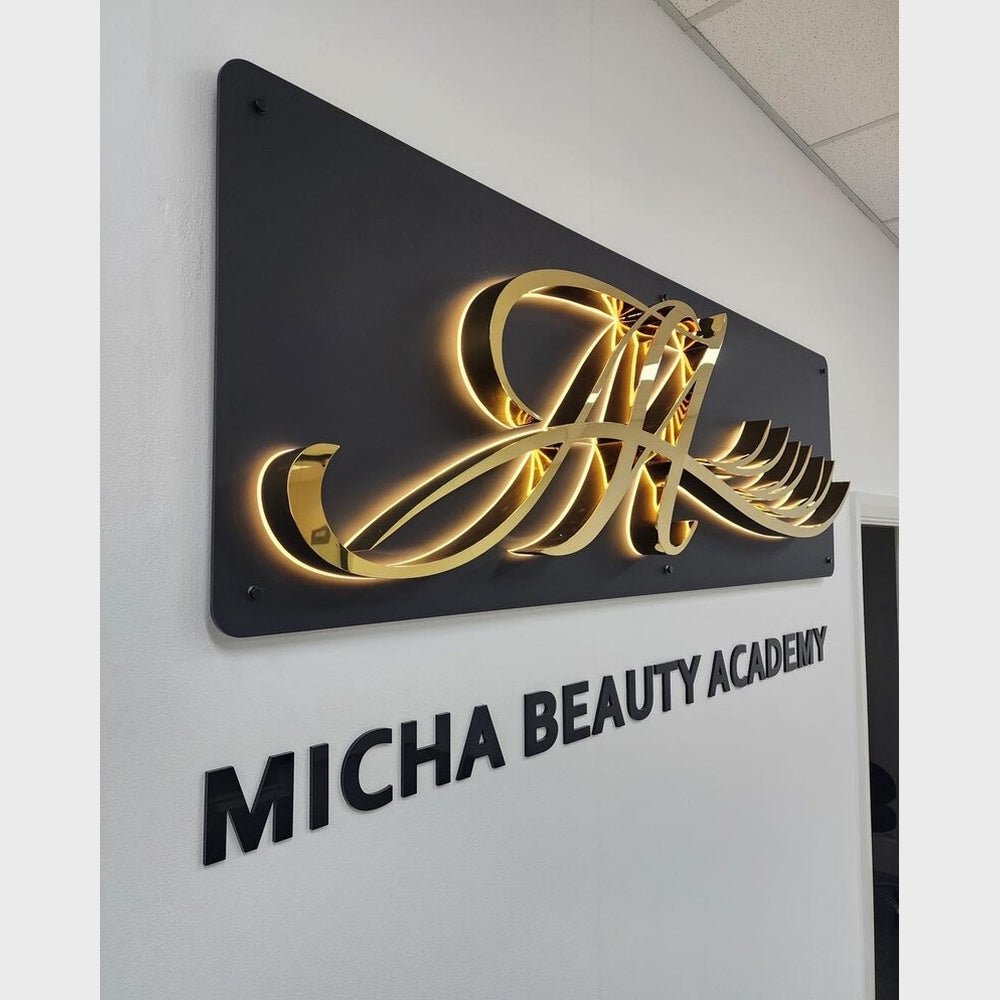 Micha Beauty Academy 3D Backlit Channel Letters Led Light Sign - Shineneon