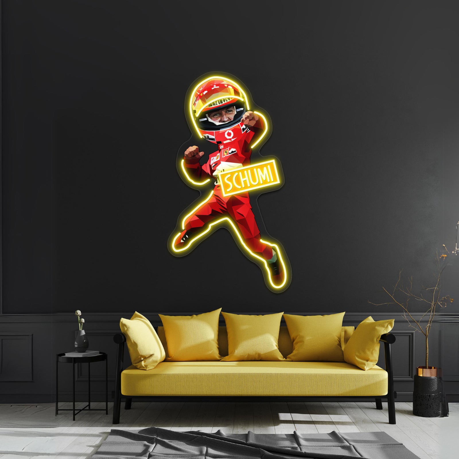 Michigan Flower Artwork Custom Neon Sign For Home Decor