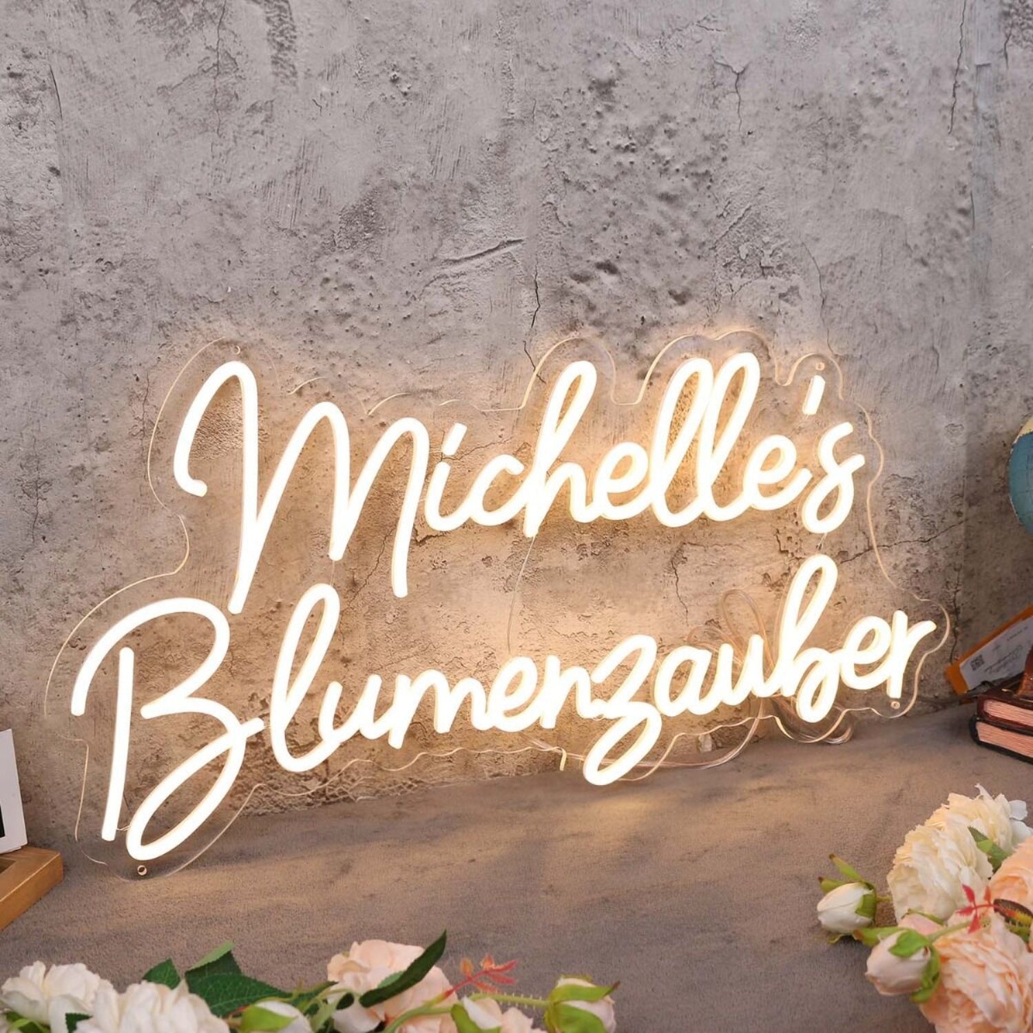 Michelle S Blumenzauber Yellow Led Neon Sign - Shineneon
