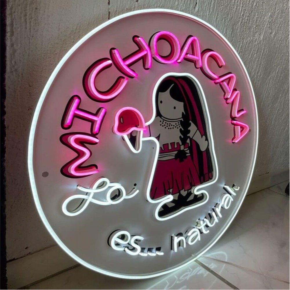 Michoacana Acrylic Business Logo Sign - Shineneon