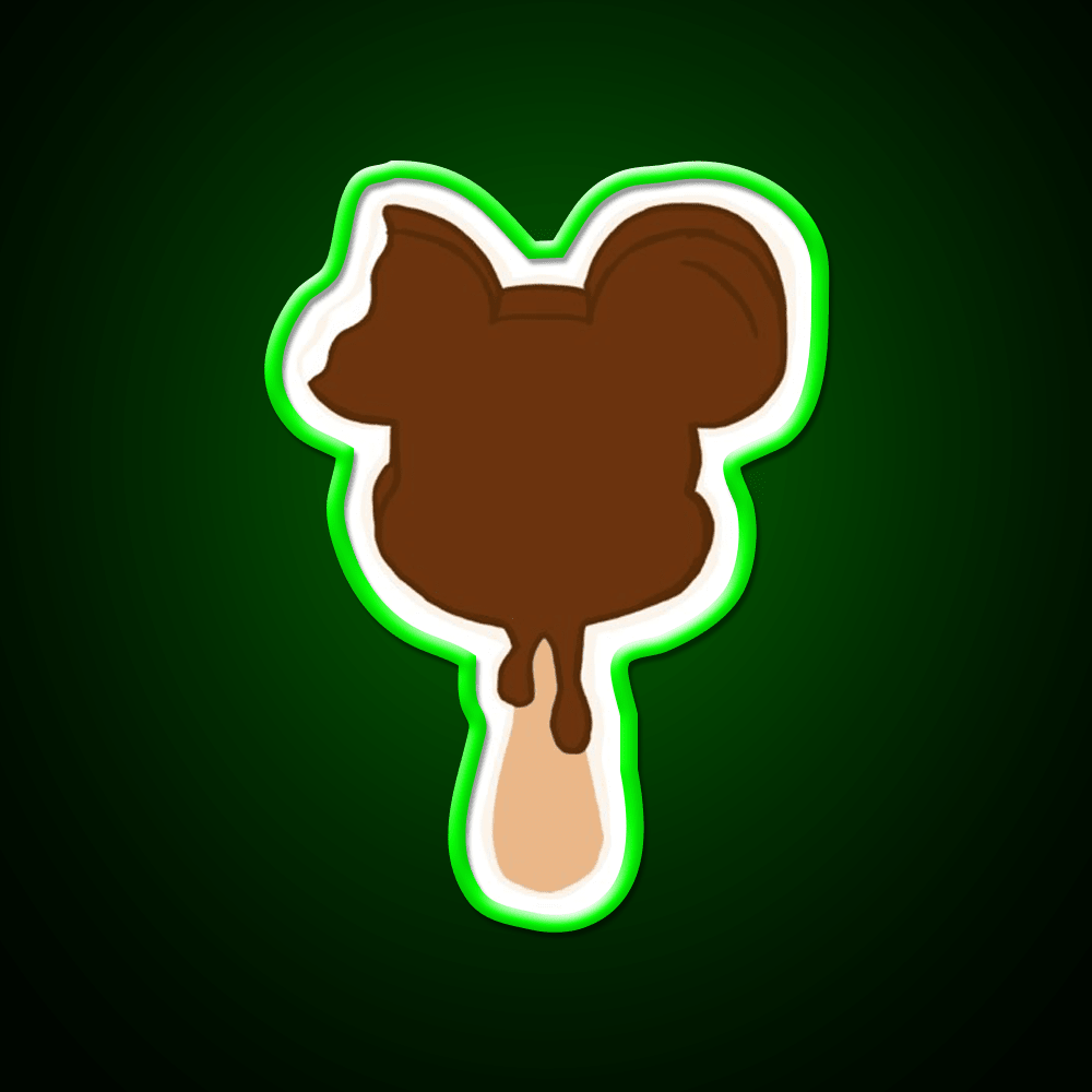 Mickey Ice Cream Snack Food Led Neon Sign For Snack Room Rgb Color - Shineneon