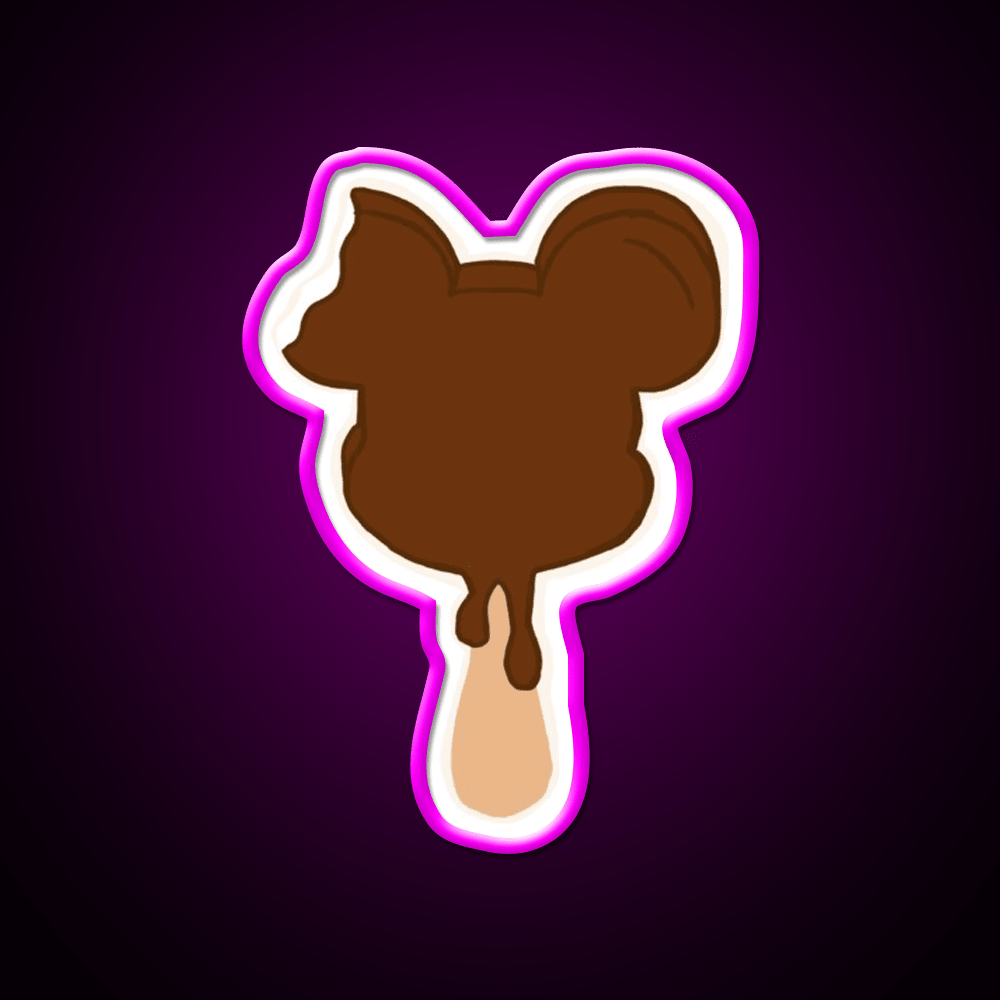 Mickey Ice Cream Snack Food Led Neon Sign For Snack Room Rgb Color - Shineneon