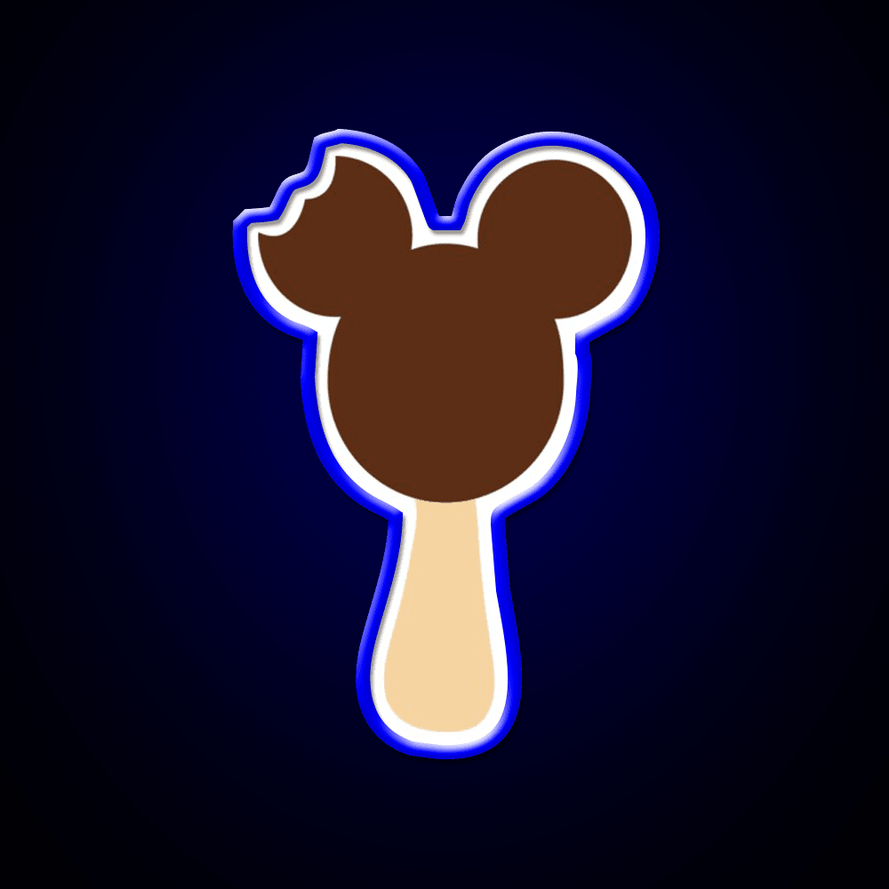 Mickey Ice Cream Snack Food Led Neon Sign Rgb Color - Shineneon