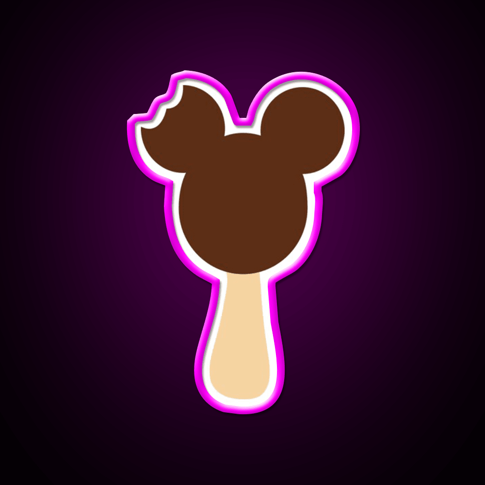 Mickey Ice Cream Snack Food Led Neon Sign Rgb Color - Shineneon