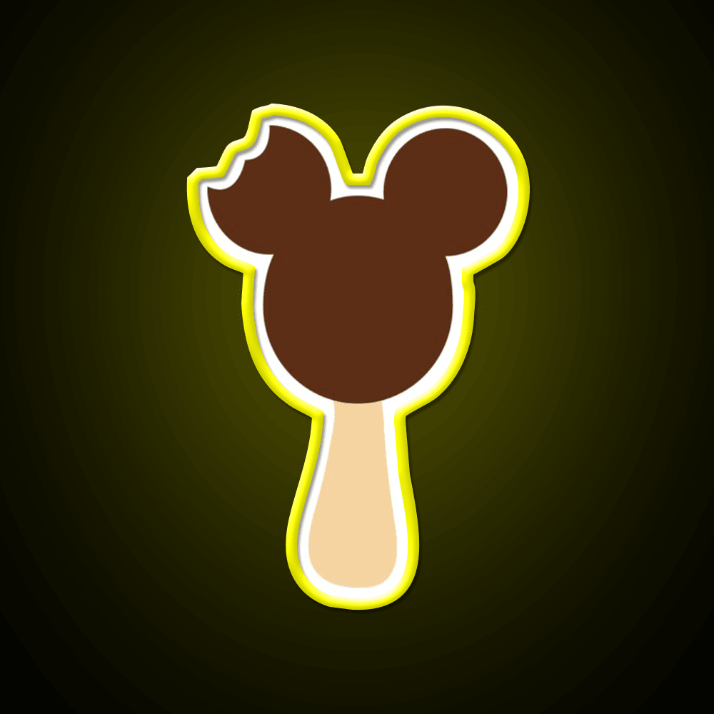 Mickey Ice Cream Snack Food Led Neon Sign Rgb Color - Shineneon