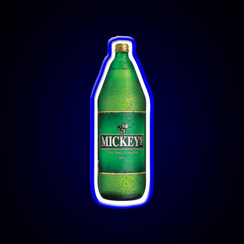 Mickeys 40Oz Beer Bar Decor Led Neon Sign Rgb Color - LED neon sign view 5
