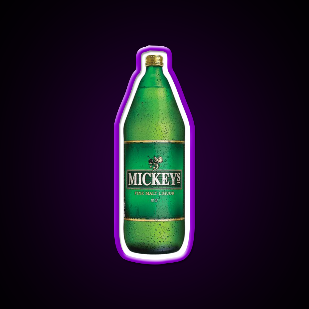 Mickeys 40Oz Beer Bar Decor Led Neon Sign Rgb Color - LED neon sign view 9