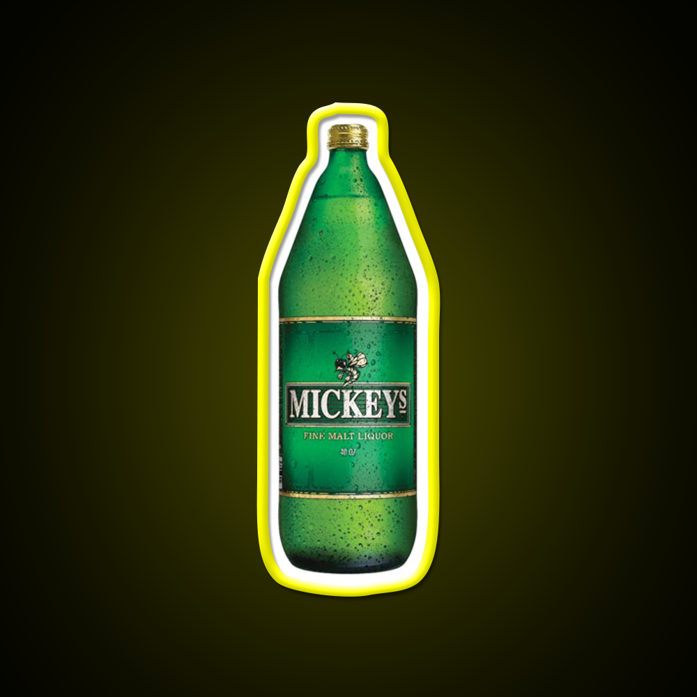 Mickeys 40Oz Beer Bar Decor Led Neon Sign Rgb Color - LED neon sign view 7