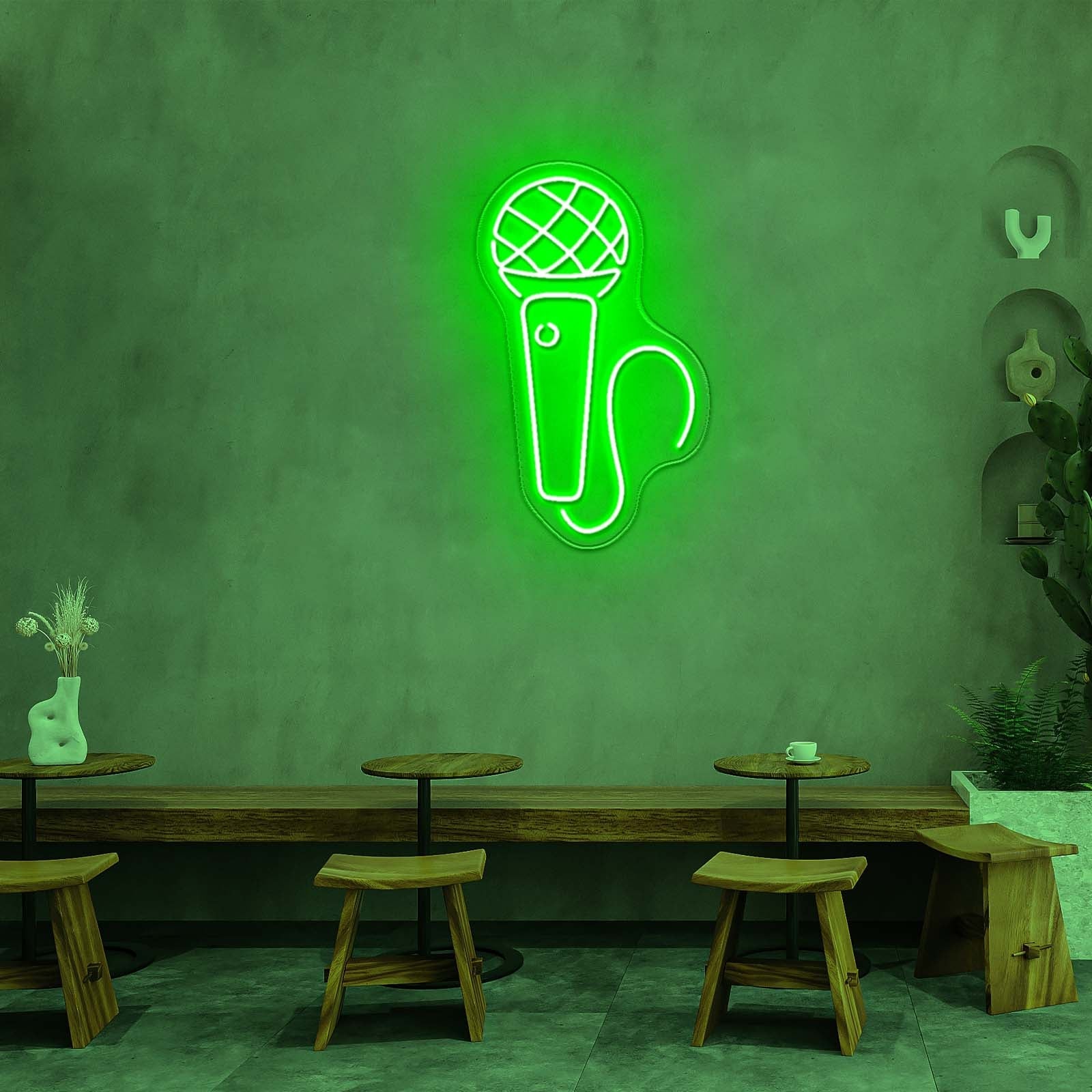 Microphone Neon Sign Music Led Sign Neon Led Signs - Shineneon