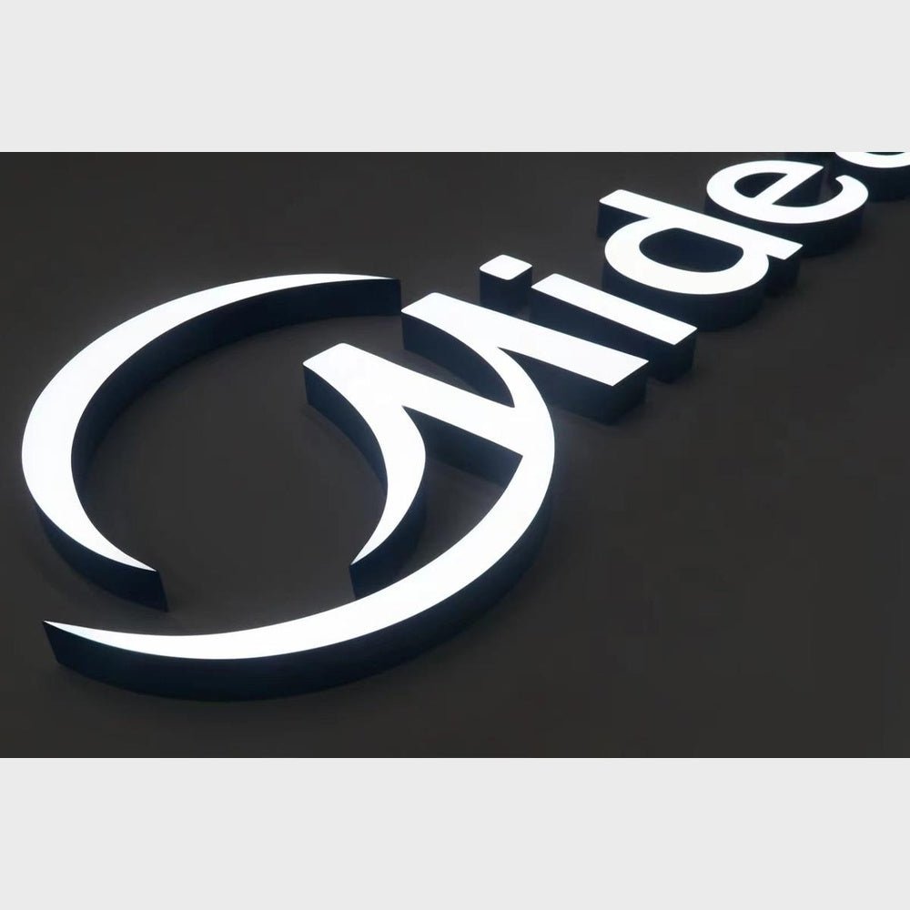 Midea 3D Frontlit Channel Letters Led Light Sign - Shineneon