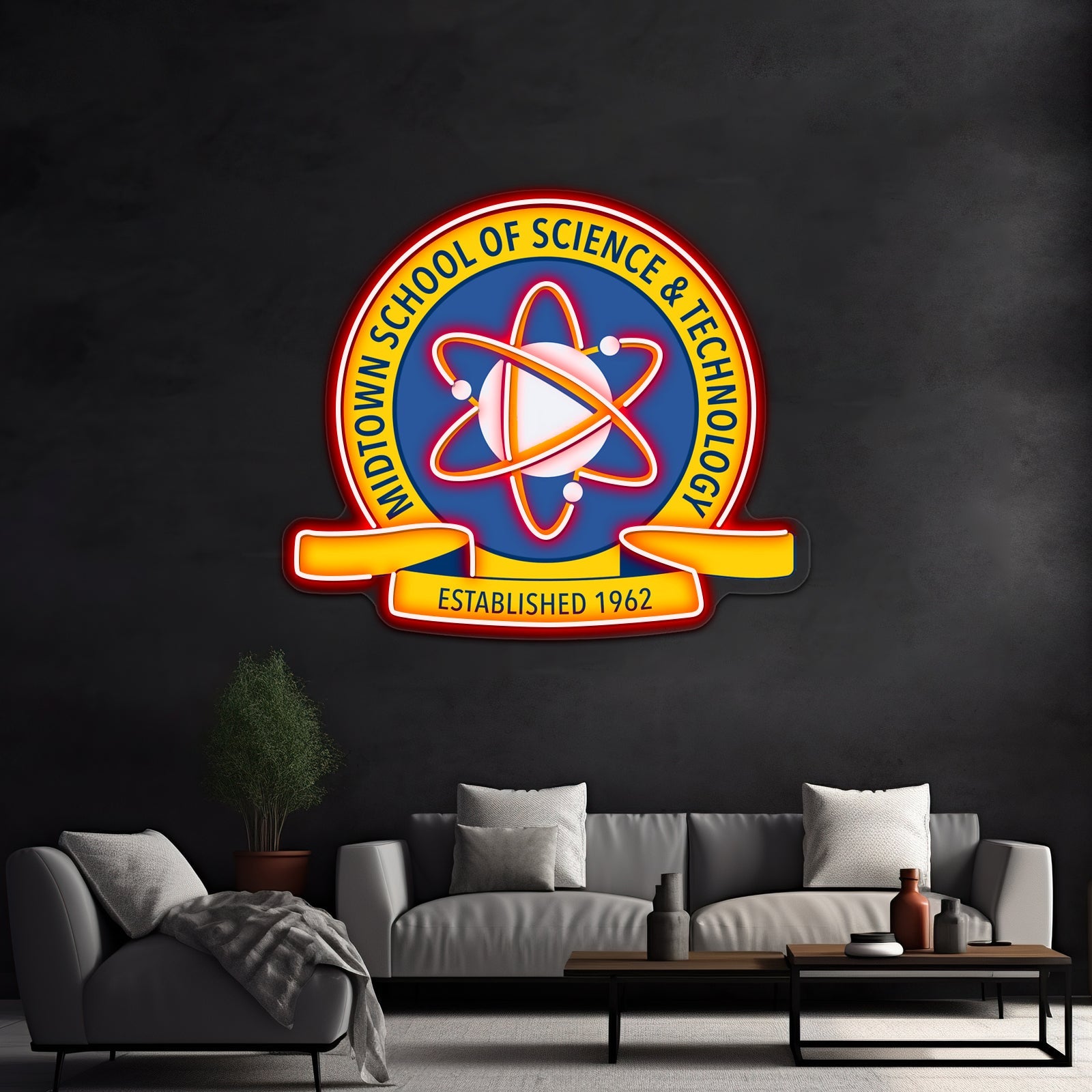 Midtown High School Of Science And Technology Artwork Neon Wall Signs - Shineneon